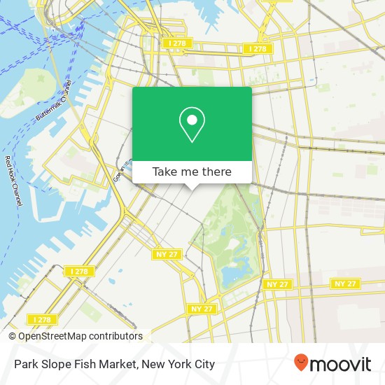 Park Slope Fish Market map