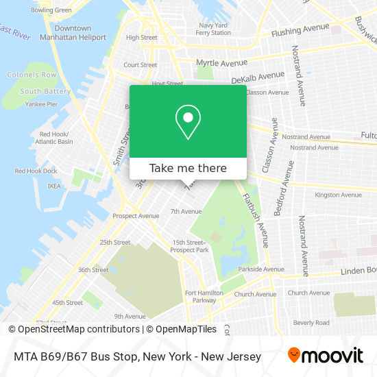 Mapa de MTA B69/B67 Bus Stop