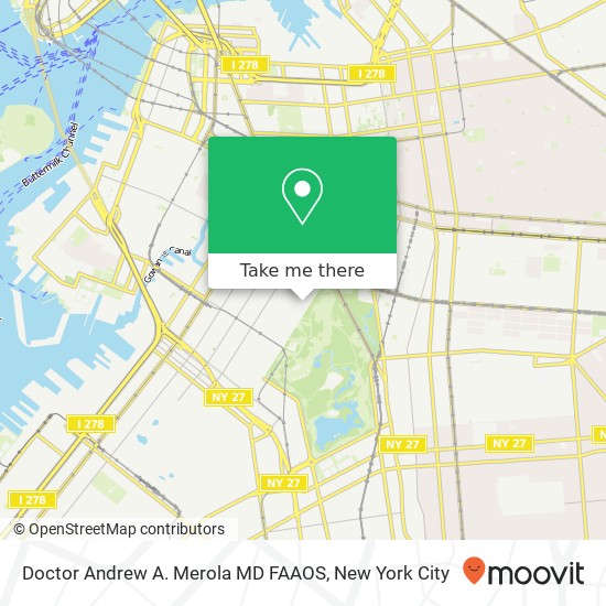 Doctor Andrew A. Merola MD FAAOS map