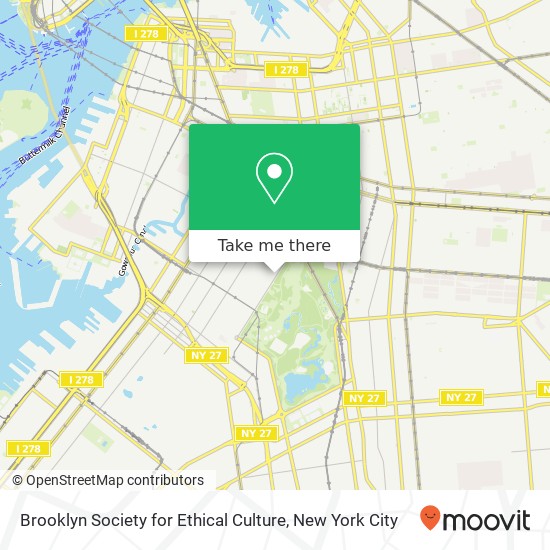 Mapa de Brooklyn Society for Ethical Culture