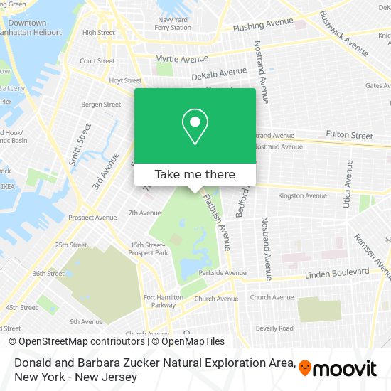 Mapa de Donald and Barbara Zucker Natural Exploration Area