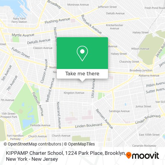 KIPPAMP Charter School, 1224 Park Place, Brooklyn map