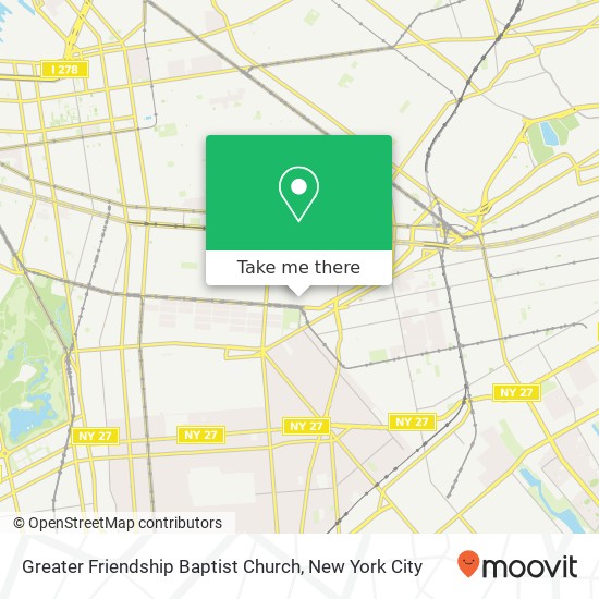 Greater Friendship Baptist Church map