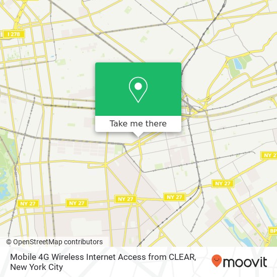 Mobile 4G Wireless Internet Access from CLEAR map