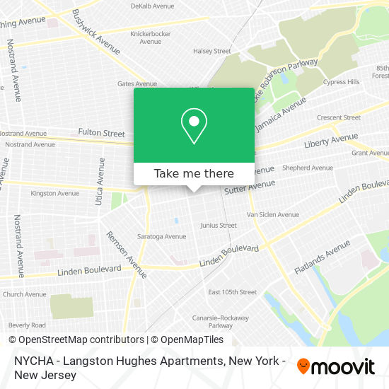 NYCHA - Langston Hughes Apartments map