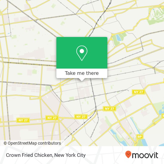 Crown Fried Chicken map