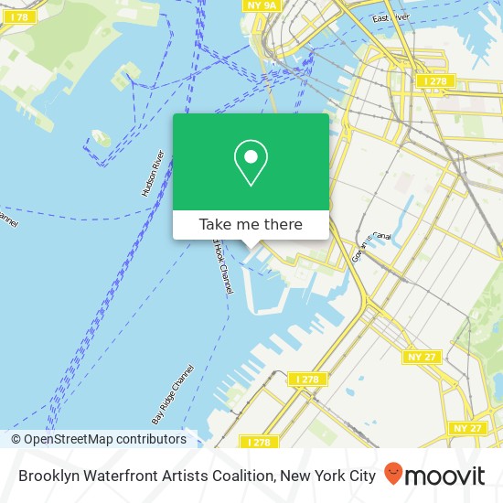 Brooklyn Waterfront Artists Coalition map