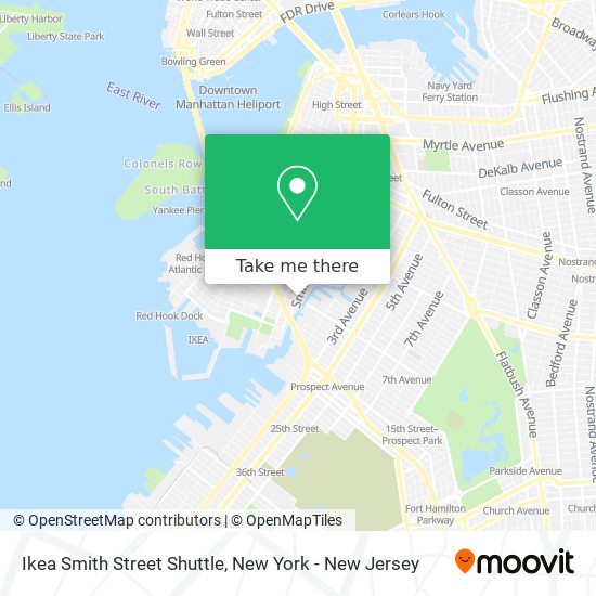 Ikea Smith Street Shuttle map