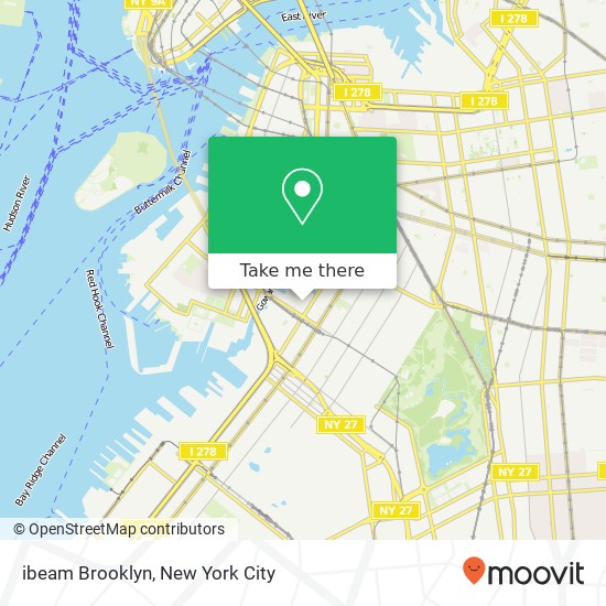 ibeam Brooklyn map