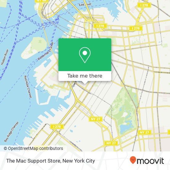 The Mac Support Store map