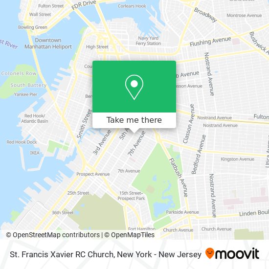Mapa de St. Francis Xavier RC Church