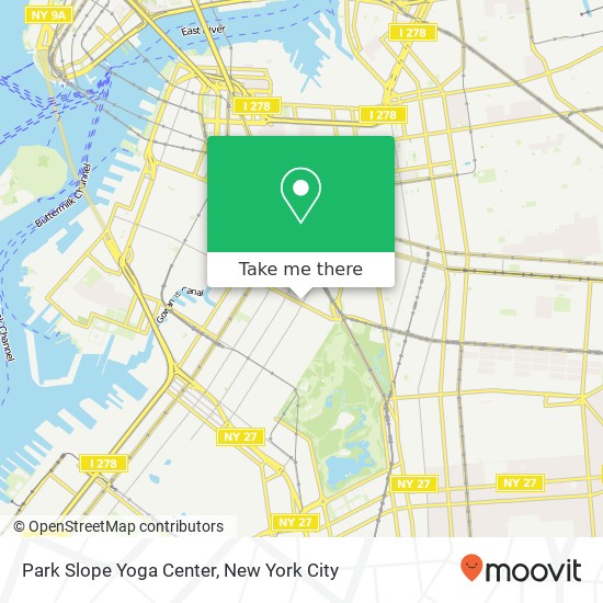 Park Slope Yoga Center map