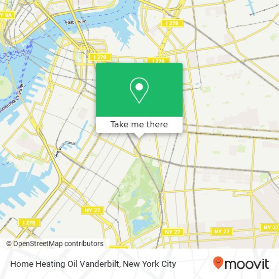 Home Heating Oil Vanderbilt map