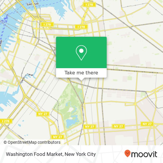 Washington Food Market map