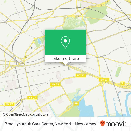 Mapa de Brooklyn Adult Care Center