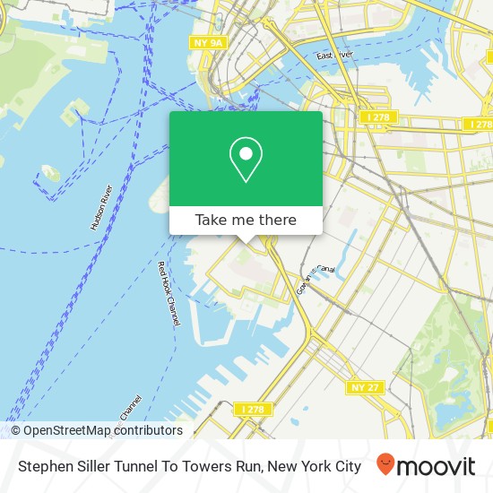 Stephen Siller Tunnel To Towers Run map