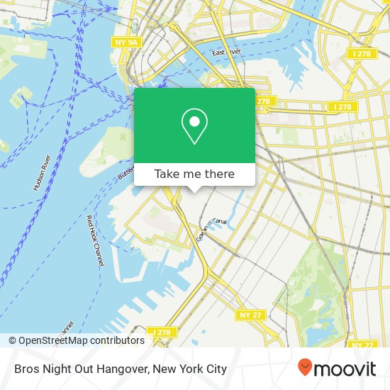 Bros Night Out Hangover map