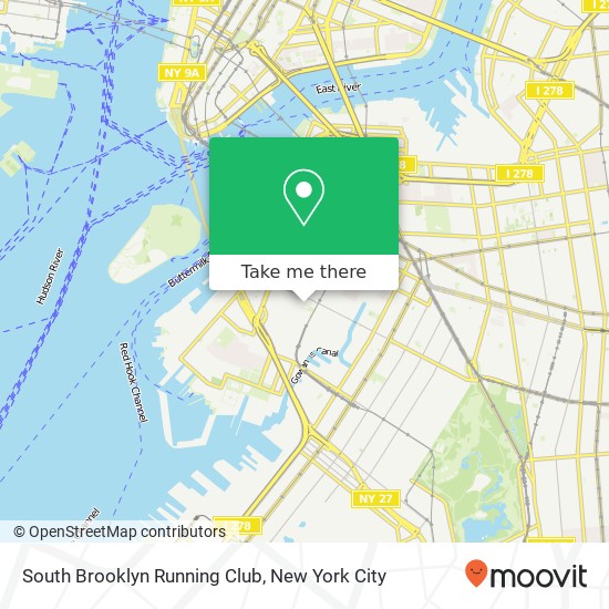 South Brooklyn Running Club map