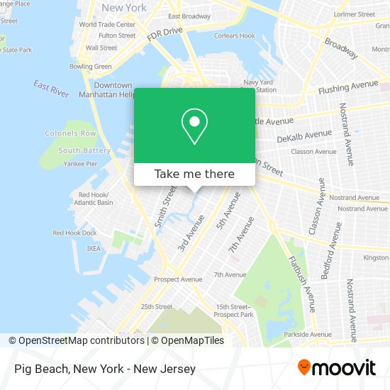 Pig Beach map