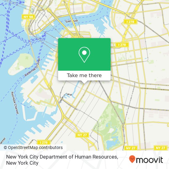 Mapa de New York City  Department of Human Resources