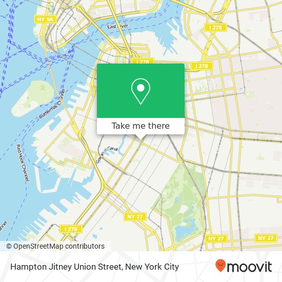 Hampton Jitney Union Street map