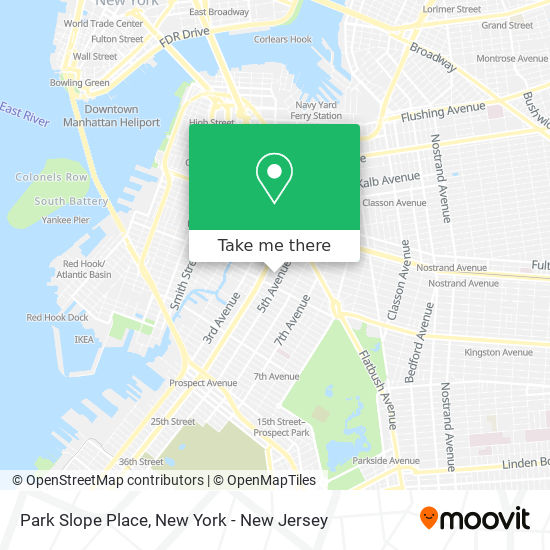 Park Slope Place map