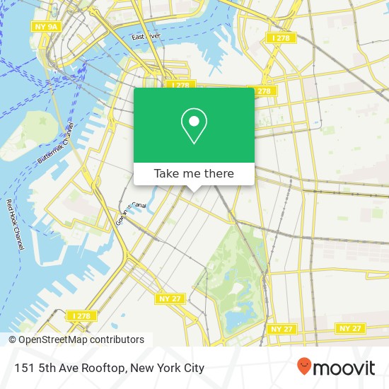 151 5th Ave Rooftop map