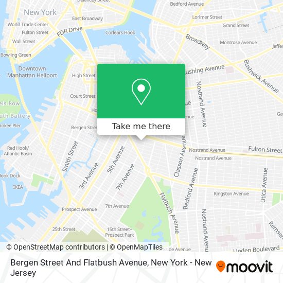 Bergen Street And Flatbush Avenue map