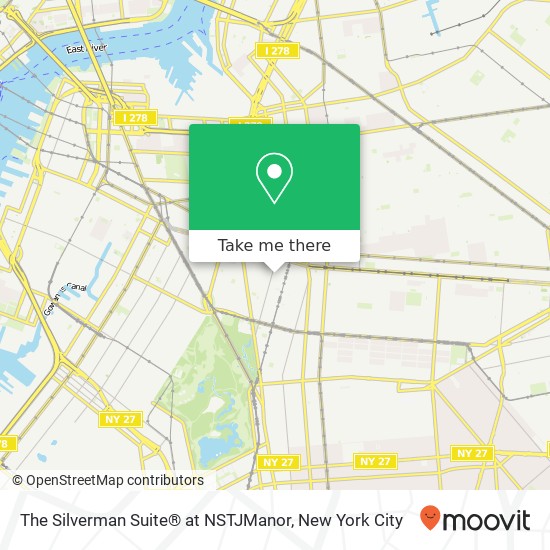 Mapa de The Silverman Suite® at NSTJManor