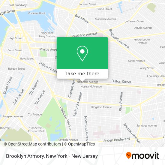 Brooklyn Armory map