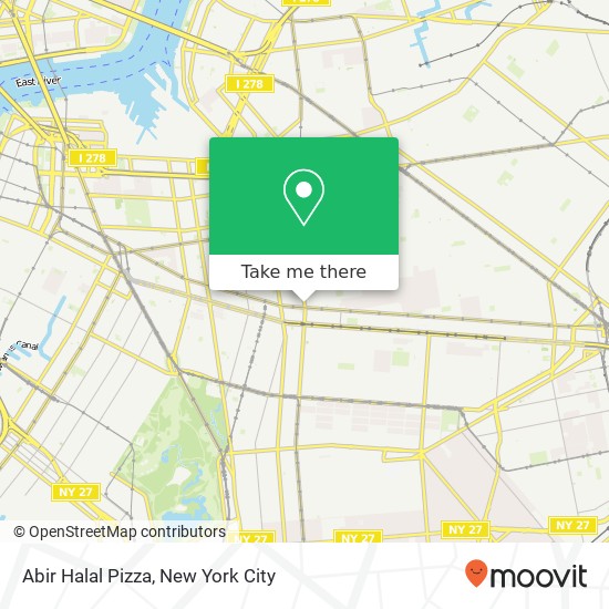 Mapa de Abir Halal Pizza