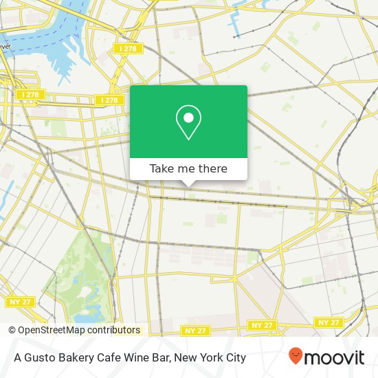 Mapa de A Gusto Bakery Cafe Wine Bar