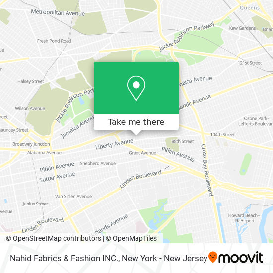 Mapa de Nahid Fabrics & Fashion INC.