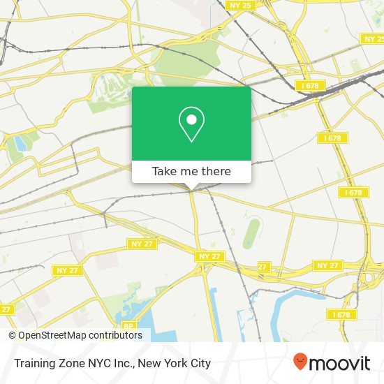 Training Zone NYC Inc. map