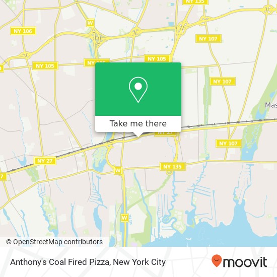 Mapa de Anthony's Coal Fired Pizza