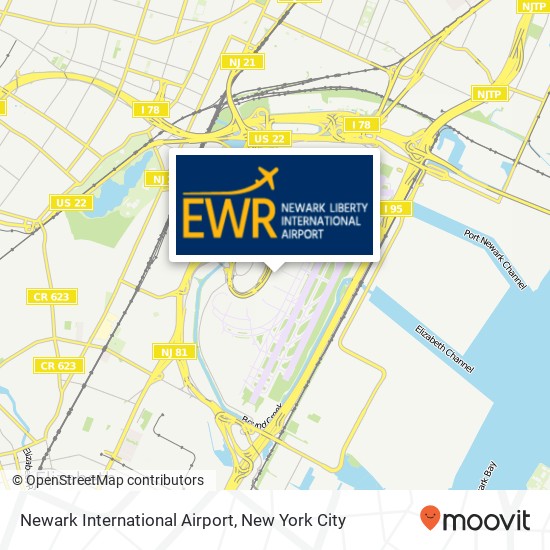 Newark International Airport map