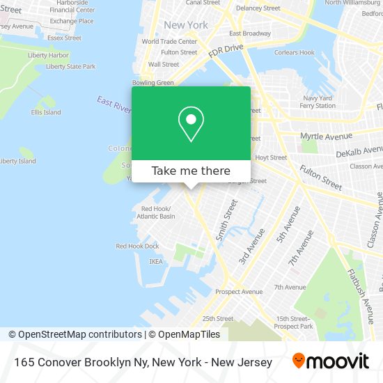 Mapa de 165 Conover Brooklyn Ny