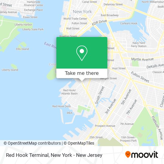 Mapa de Red Hook Terminal