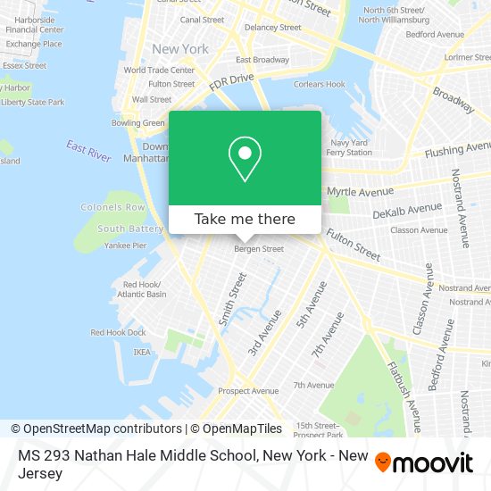 Mapa de MS 293 Nathan Hale Middle School