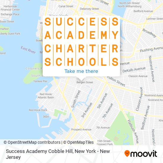 Success Academy Cobble Hill map