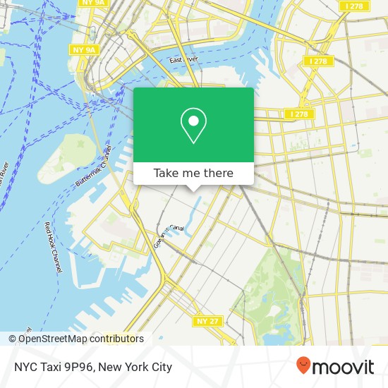 NYC Taxi 9P96 map