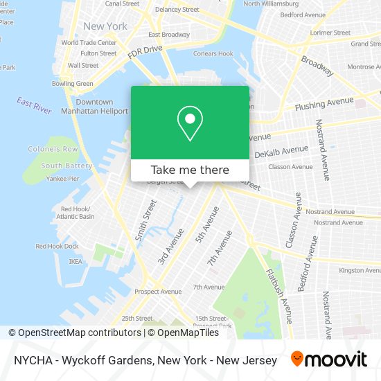 NYCHA - Wyckoff Gardens map