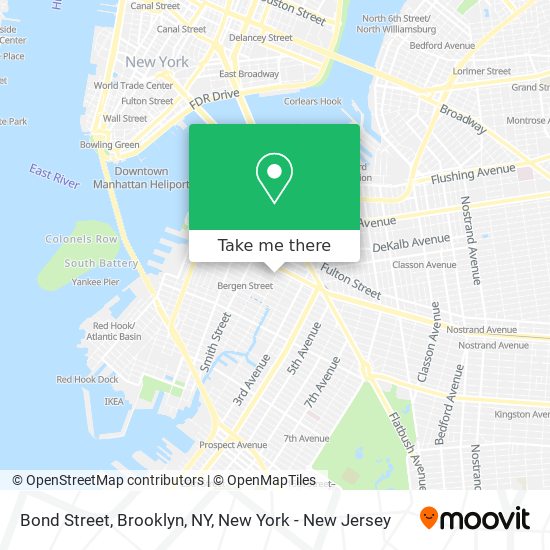 Bond Street, Brooklyn, NY map