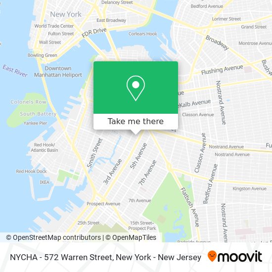 Mapa de NYCHA - 572 Warren Street