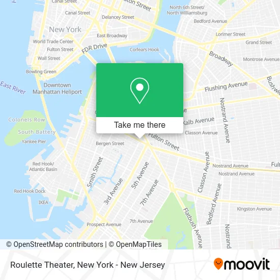 Roulette Theater map