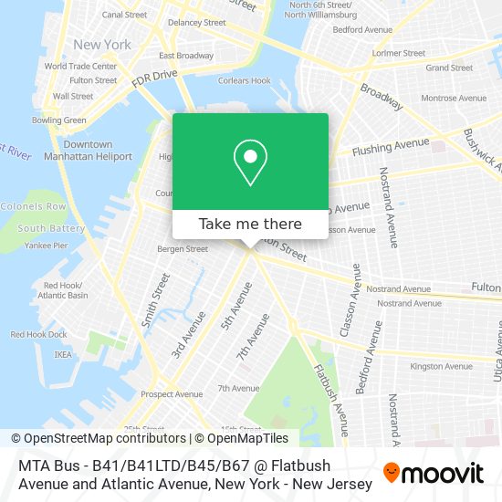 MTA Bus - B41 / B41LTD / B45 / B67 @ Flatbush Avenue and Atlantic Avenue map