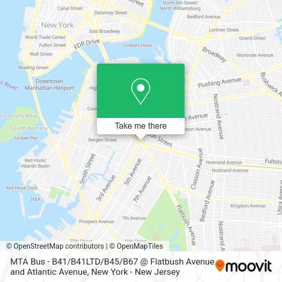 MTA Bus - B41 / B41LTD / B45 / B67 @ Flatbush Avenue and Atlantic Avenue map