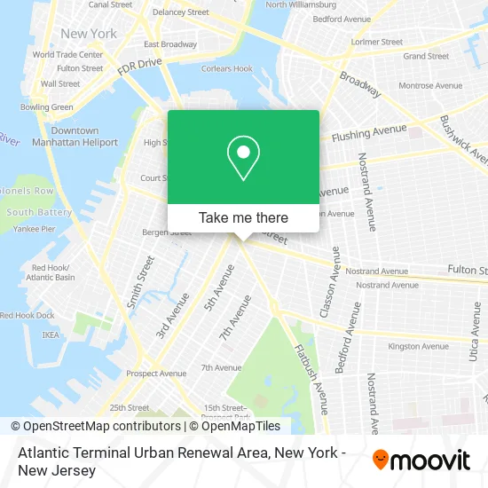 Mapa de Atlantic Terminal Urban Renewal Area