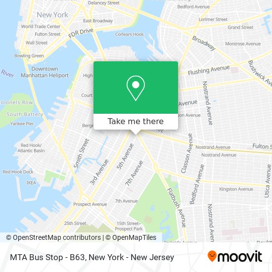 Mapa de MTA Bus Stop - B63