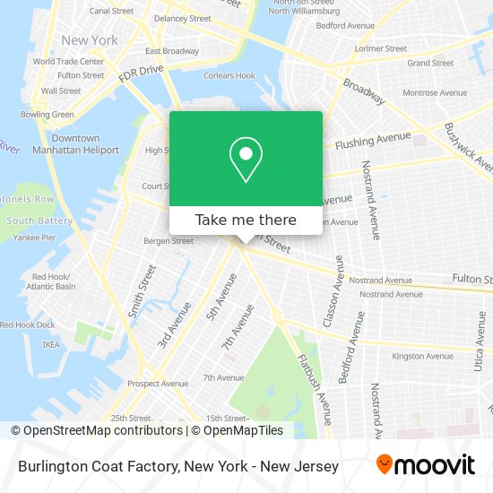 Mapa de Burlington Coat Factory